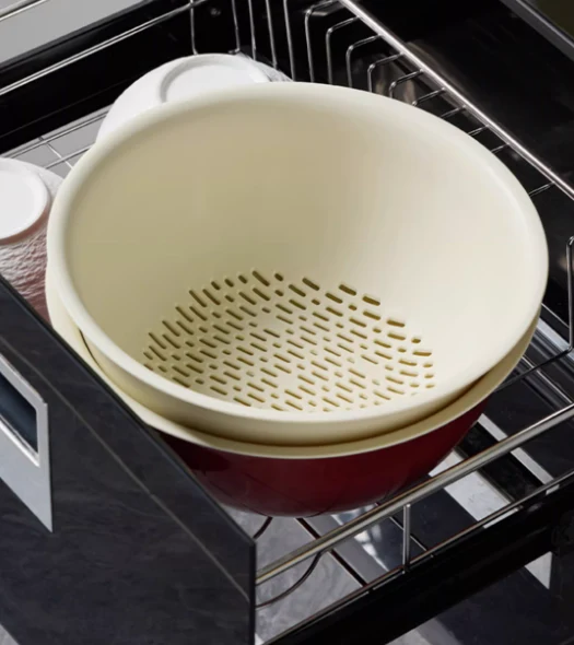 Cesta de plástico para lavar las frutas